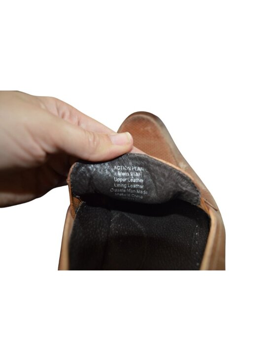 Kenneth Cole Action Plan Cognac Leather Penny Loafers Men\'s Size 9.5 Gentleman main image 5